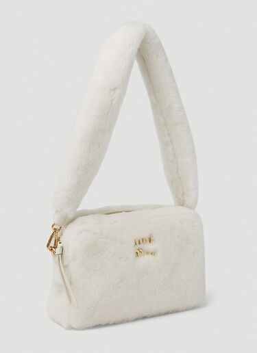 Miu Miu Fluffy Shoulder Bag White miu0252042
