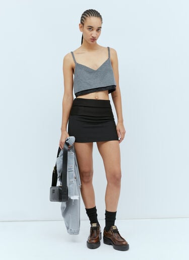 Velour Top Miu Miu Velour Top Grey miu0254076