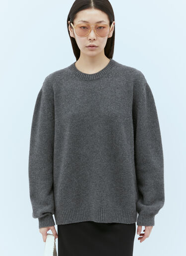 Cashmere Crewneck Sweater Miu Miu Cashmere Crewneck Sweater Grey miu0254082