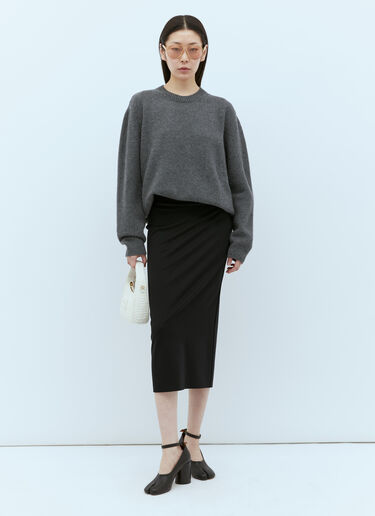 Cashmere Crewneck Sweater Miu Miu Cashmere Crewneck Sweater Grey miu0254082