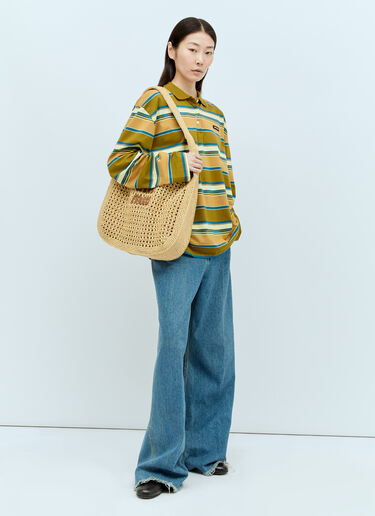 크로셰 숄더백 Miu Miu 크로셰 숄더백 베이지 miu0256018