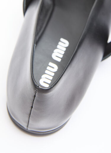 Miu Miu 버클 발레리나 플랫 블랙 miu0256045