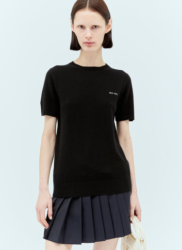 羊毛针织上衣 Miu Miu 羊毛针织上衣 黑色 miu0257002