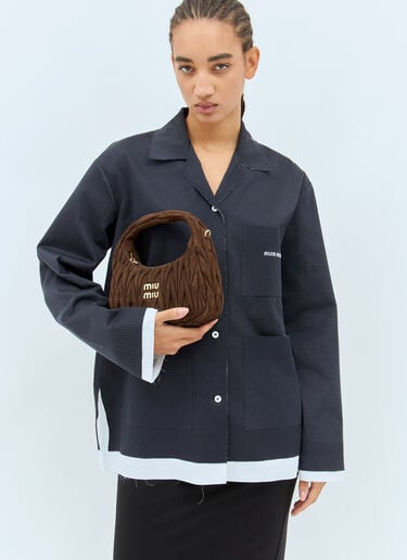 원더 마틀라세 호보 미니 숄더백 Miu Miu 원더 마틀라세 호보 미니 숄더백 브라운 miu0258028