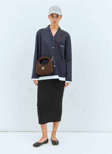 원더 마틀라세 호보 미니 숄더백 Miu Miu 원더 마틀라세 호보 미니 숄더백 브라운 miu0258028