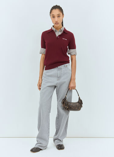 Miu Miu Pocket Shoulder Bag Brown miu0258029