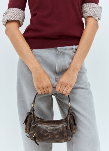 Pocket Shoulder Bag Miu Miu Pocket Shoulder Bag Brown miu0258029