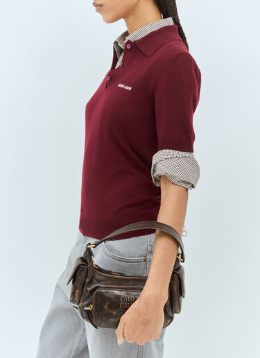 Pocket Shoulder Bag Miu Miu Pocket Shoulder Bag Brown miu0258029