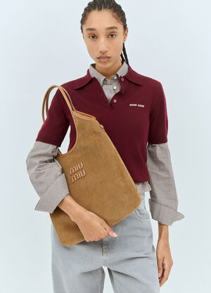Miu Miu IVY Tote Bag Brown miu0258031