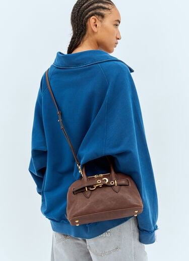 Small Aventure Nappa Leather Handbag Miu Miu Small Aventure Nappa Leather Handbag Brown miu0258042