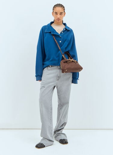 Miu Miu Small Aventure Nappa Leather Handbag Brown miu0258042
