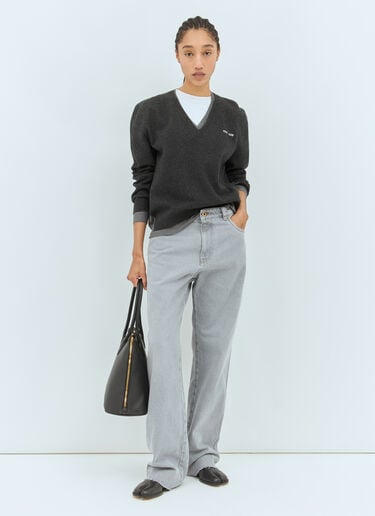 Faded Jeans Miu Miu Faded Jeans Grey miu0258063