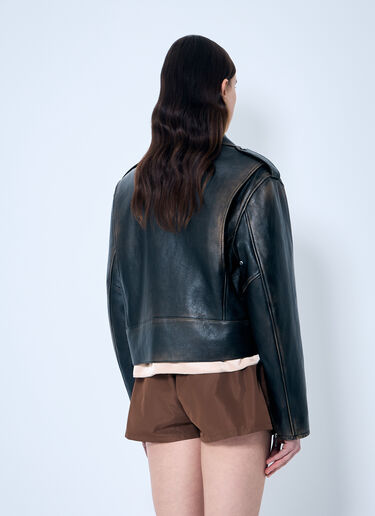 Leather Biker Jacket Miu Miu Leather Biker Jacket Black miu0259020
