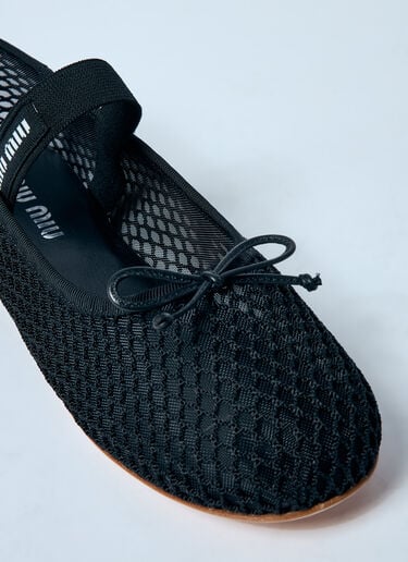 メッシュバレリーナフラット Miu Miu メッシュバレリーナフラット ブラック miu0259023