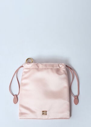 Miu Miu 새틴 파우치  핑크 miu0259044