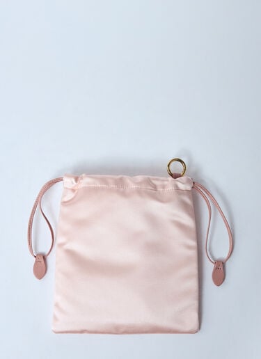 サテンポーチ Miu Miu サテンポーチ ピンク miu0259044