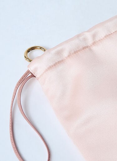 サテンポーチ Miu Miu サテンポーチ ピンク miu0259044