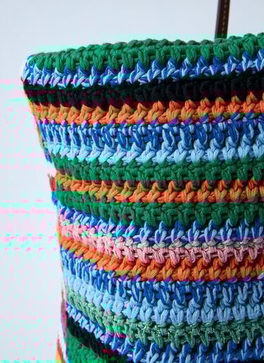 Crochet Tote Bag Miu Miu Crochet Tote Bag Blue miu0260021