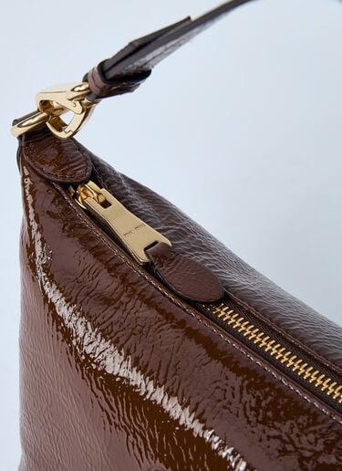 ナプラック パテント ミニバッグ Miu Miu ナプラック パテント ミニバッグ ブラウン miu0260050