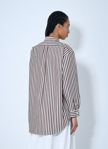 条纹衬衫 Miu Miu 条纹衬衫 棕色 miu0260059