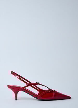 Miu Miu 데콜테 슬링백 힐  레드 miu0260062