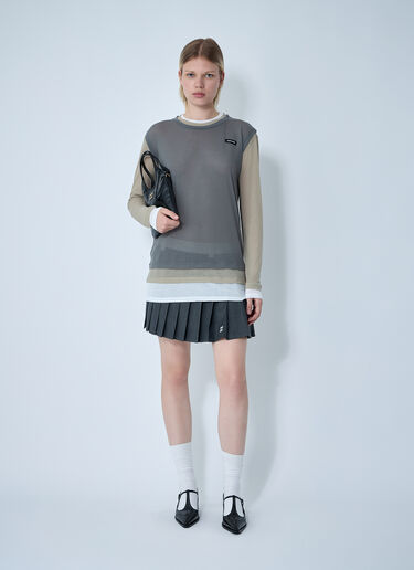 Miu Miu Set Of Three Logo Motif T-Shirts White miu0261005