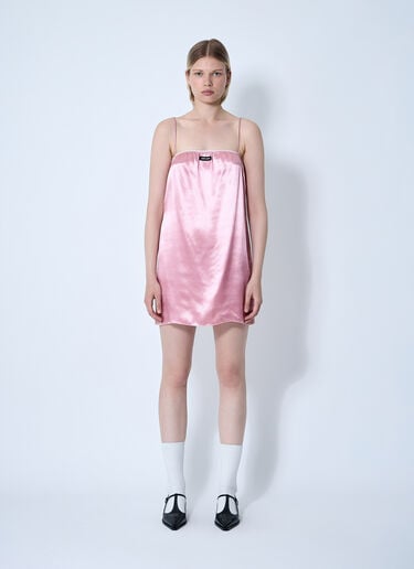 Miu Miu サテンワンピース  ピンク miu0261008