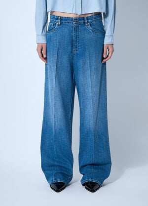 Miu Miu Logo Motif Jeans Denim miu0261013