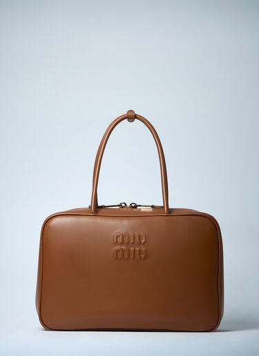 Miu Miu Beau Leather Handbag Camel miu0261021