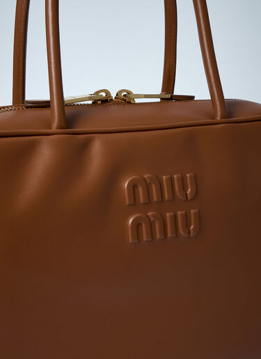 Beau Leather Handbag Miu Miu Beau Leather Handbag Camel miu0261021