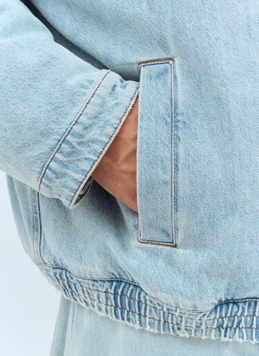 Padded Denim Jacket Miu Miu Padded Denim Jacket Blue miu0358003