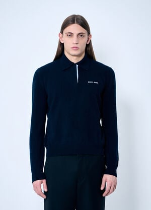 Miu Miu Cashmere Polo Sweater Black miu0359002