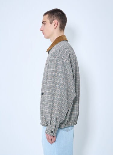 Checked Double-Weave Blouson Jacket Miu Miu Checked Double-Weave Blouson Jacket Brown miu0360002