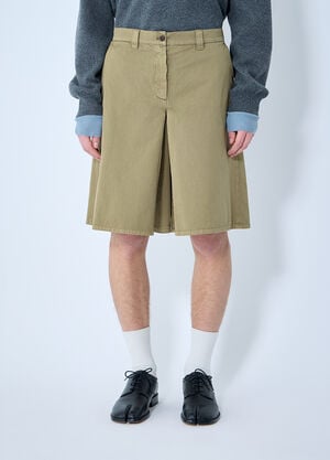 Miu Miu Garment-Dyed Skirt Green miu0360003