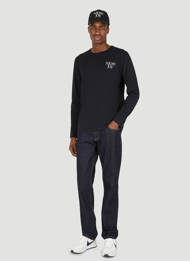 Embroidered Long Sleeve T-Shirt More Joy Embroidered Long Sleeve T-Shirt Black mjy0347014