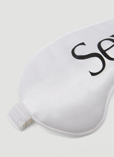 Sex Print Silk Eye Mask More Joy Sex Print Silk Eye Mask White mjy0347036