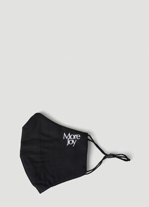 More Joy Logo Print Face Mask Black mjy0347067