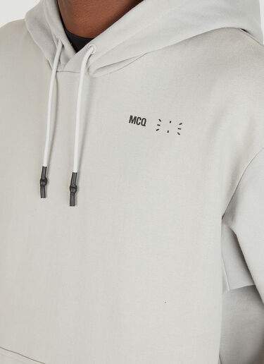 MCQ 로고 프린트 후드 스웻셔츠 그레이 mkq0149013