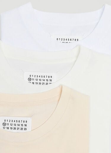 Maison Margiela Pack Of Three Crewneck T-shirts White mla0141013