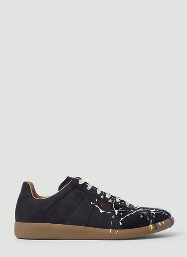 Maison Margiela Splatter Replica Sneakers Black mla0142018