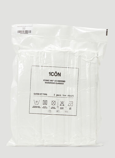 Maison Margiela 3 Pack Contrast Crewneck T-Shirt White mla0143014