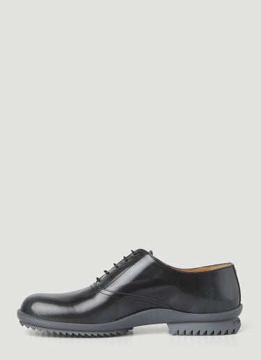 Maison Margiela 브러쉬드 옥스포드 슈즈 블랙 mla0148017