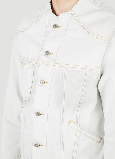 无领牛仔夹克 Maison Margiela 无领牛仔夹克 白色 mla0151020