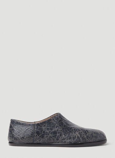 クラック加工タビフラット Maison Margiela クラック加工タビフラット ブラック mla0151026
