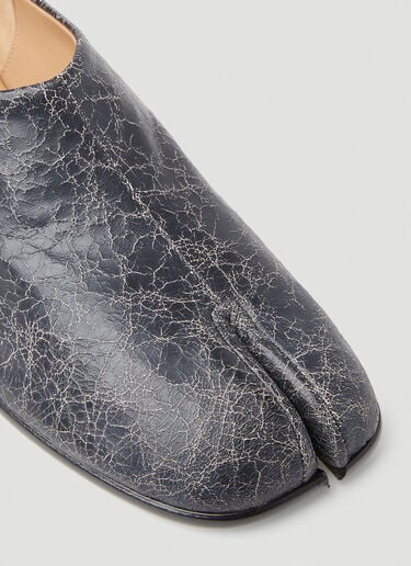クラック加工タビフラット Maison Margiela クラック加工タビフラット ブラック mla0151026