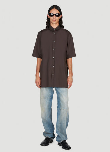 Maison Margiela Short Sleeve Shirt Brown mla0153008
