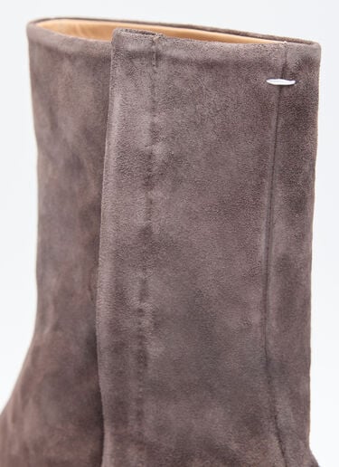 Maison Margiela Tabi Suede Ankle Boots Brown mla0155020