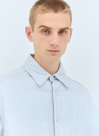 패딩 스트라이프 셔츠 Maison Margiela 패딩 스트라이프 셔츠 블루 mla0158002