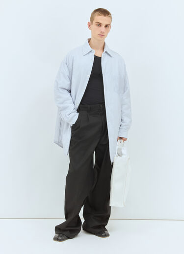 Maison Margiela 抽绳斜纹长裤 黑色 mla0158006