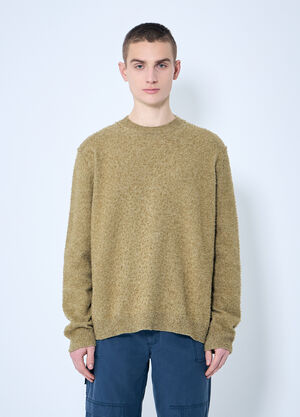 Maison Margiela Pilling Crewneck Sweater Brown mla0159005